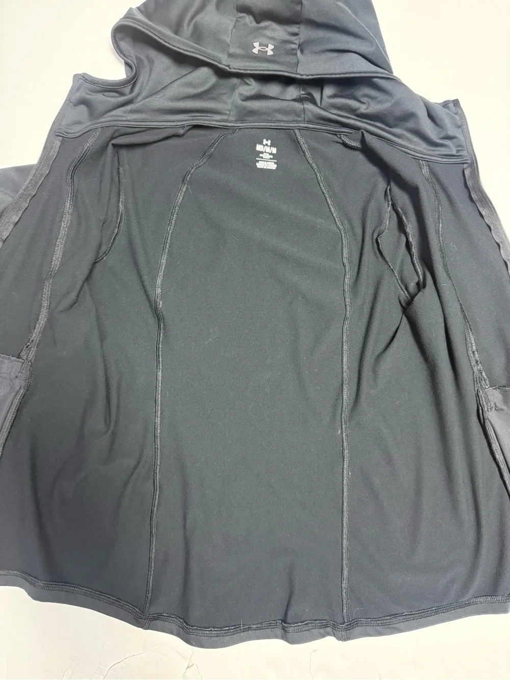 Under Armour Meridian hooded full zip black jacket women’s M